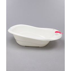 Babyhug Large Size Bath Tub With Bath Sling Bear Print - (Colour May Vary)