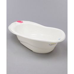 Babyhug Large Size Bath Tub With Bath Sling Bear Print - (Colour May Vary)
