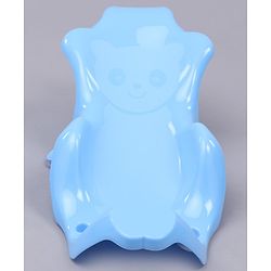 Babyhug Large Size Bath Tub With Bath Sling Bear Print - Blue (Color May Vary)