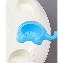 Babyhug Large Size Bath Tub With Bath Sling Bear Print - Blue (Color May Vary)