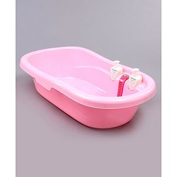 Babyhug Bath Tub Set With Bath Wash  - Pink