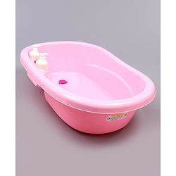 Babyhug Bath Tub Set With Bath Wash  - Pink