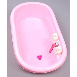 Babyhug Bath Tub Set With Bath Wash  - Pink