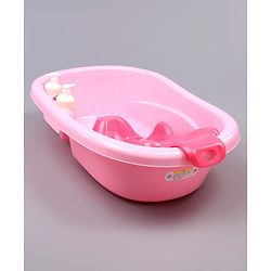 Babyhug Bath Tub Set With Bath Wash  - Pink