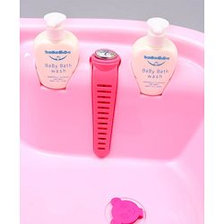 Babyhug Bath Tub Set With Bath Wash  - Pink