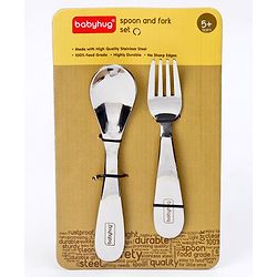 Babyhug Stainless Steel Spoon & Fork Set