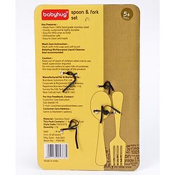 Babyhug Stainless Steel Spoon & Fork Set