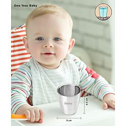 Babyhug Insulated Stainless Steel Double Wall Tumbler - 120 ml