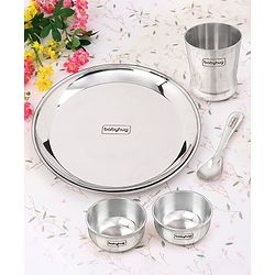 Babyhug Stainless Steel Dinner Set - 5 Pieces