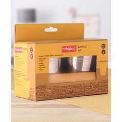 Babyhug Stainless Steel Mini Tumbler Set of 2 - 120 ml each
