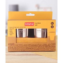 Babyhug Stainless Steel Mini Tumbler Set of 2 - 120 ml each