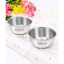 Babyhug Stainless Steel Feeding Bowl 150 ml - Set of 2