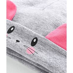 Babyhug 100% Cotton Cap 3D Animal Design - Grey