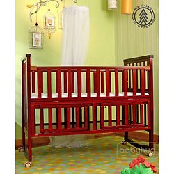 Babyhug Chester 3 in 1 Junior Bed cum Cot With Mattress- Dark Brown