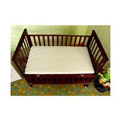 Babyhug Chester 3 in 1 Junior Bed cum Cot With Mattress- Dark Brown