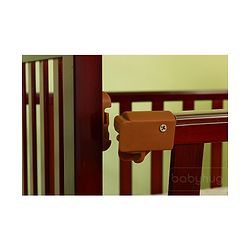 Babyhug Chester 3 in 1 Junior Bed cum Cot With Mattress- Dark Brown