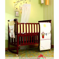 Babyhug Chester 3 in 1 Junior Bed cum Cot With Mattress- Dark Brown