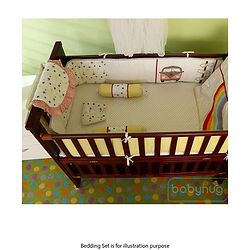 Babyhug Chester 3 in 1 Junior Bed cum Cot With Mattress- Dark Brown