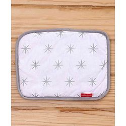 Babyhug Premium 3 Piece Nest Gadda Set With Diaper Changing Mat in Polka Dots Print - Green