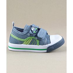 Cute Walk by Babyhug Canvas Shoes Car Patch - Light Blue