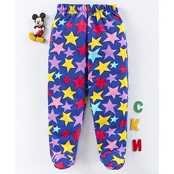 Babyhug Bootie Leggings Star Print - Blue