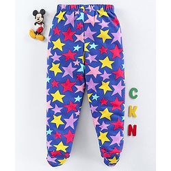 Babyhug Bootie Leggings Star Print - Blue