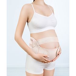 Babyhug XX Large Size Pre Maternity Corset Belt For Pregnancy Support - Beige