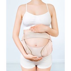 Babyhug XX Large Size Pre Maternity Corset Belt For Pregnancy Support - Beige