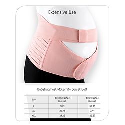 Babyhug XX Large Size Pre Maternity Corset Belt For Pregnancy Support - Beige