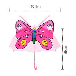 Babyhug Umbrella 3D Butterfly Design - Pink