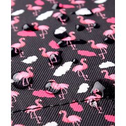 Babyhug Diaper Bag Black Flamingo Print - Maroon