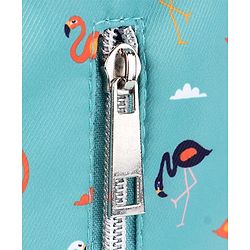Babyhug Diaper Bag Flamingo Print - Green