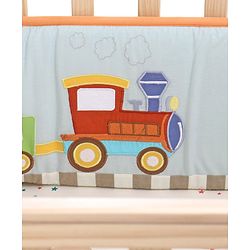 Babyhug Premium Cotton Crib Bumper Regular -Transport Theme (Cot not Included)