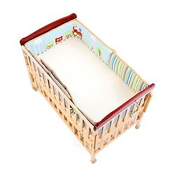 Babyhug Premium Cotton Crib Bumper Large -Transport Theme (Cot not Included)