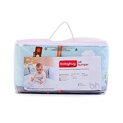 Babyhug Premium Cotton Crib Bumper Large -Transport Theme (Cot not Included)