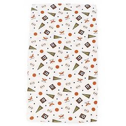 Babyhug Premium Cotton Head Support Bumper with Fitted Sheet for Cradle- Sports Theme