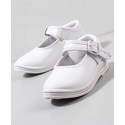 Cute Walk by Babyhug School Shoes - White