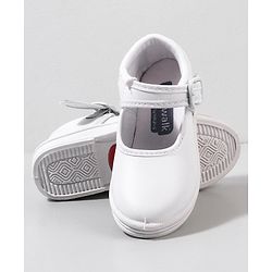 Cute Walk by Babyhug School Shoes - White