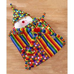 Babyhug Smiling Clown Twist N Fold Activity Play Gym - Multicolour
