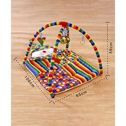Babyhug Smiling Clown Twist N Fold Activity Play Gym - Multicolour