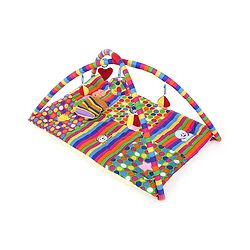 Babyhug I Love Mom Applique Twist N Fold Activity Play Gym - Multicolour