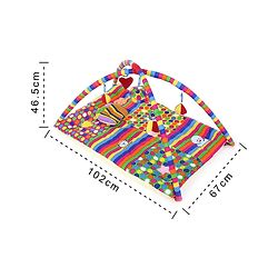 Babyhug I Love Mom Applique Twist N Fold Activity Play Gym - Multicolour