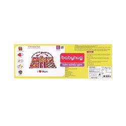 Babyhug I Love Mom Applique Twist N Fold Activity Play Gym - Multicolour