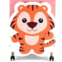 Babyhug Tiger Cub Wooden Cradle | Premium Sturdy & Safe Baby Cradle Jhula/Palna/Bed/Ghodiyu/Baggi/Baby Bedding with Mosquito Net | Big Storage Drawers for Toys  Pink White