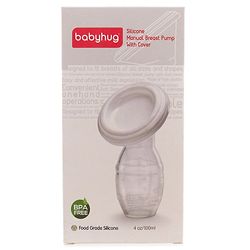 Babyhug Premium Silicone Manual Breast Pump - White