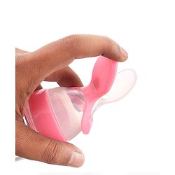 Babyhug Squeezy Silicone Food Feeder- Pink