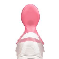 Babyhug Squeezy Silicone Food Feeder- Pink