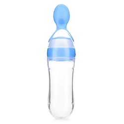 Babyhug Squeezy Silicone Food Feeder- Blue