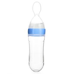 Babyhug Squeezy Silicone Food Feeder- Blue