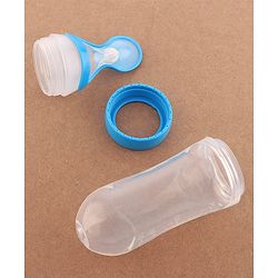 Babyhug Squeezy Silicone Food Feeder- Blue